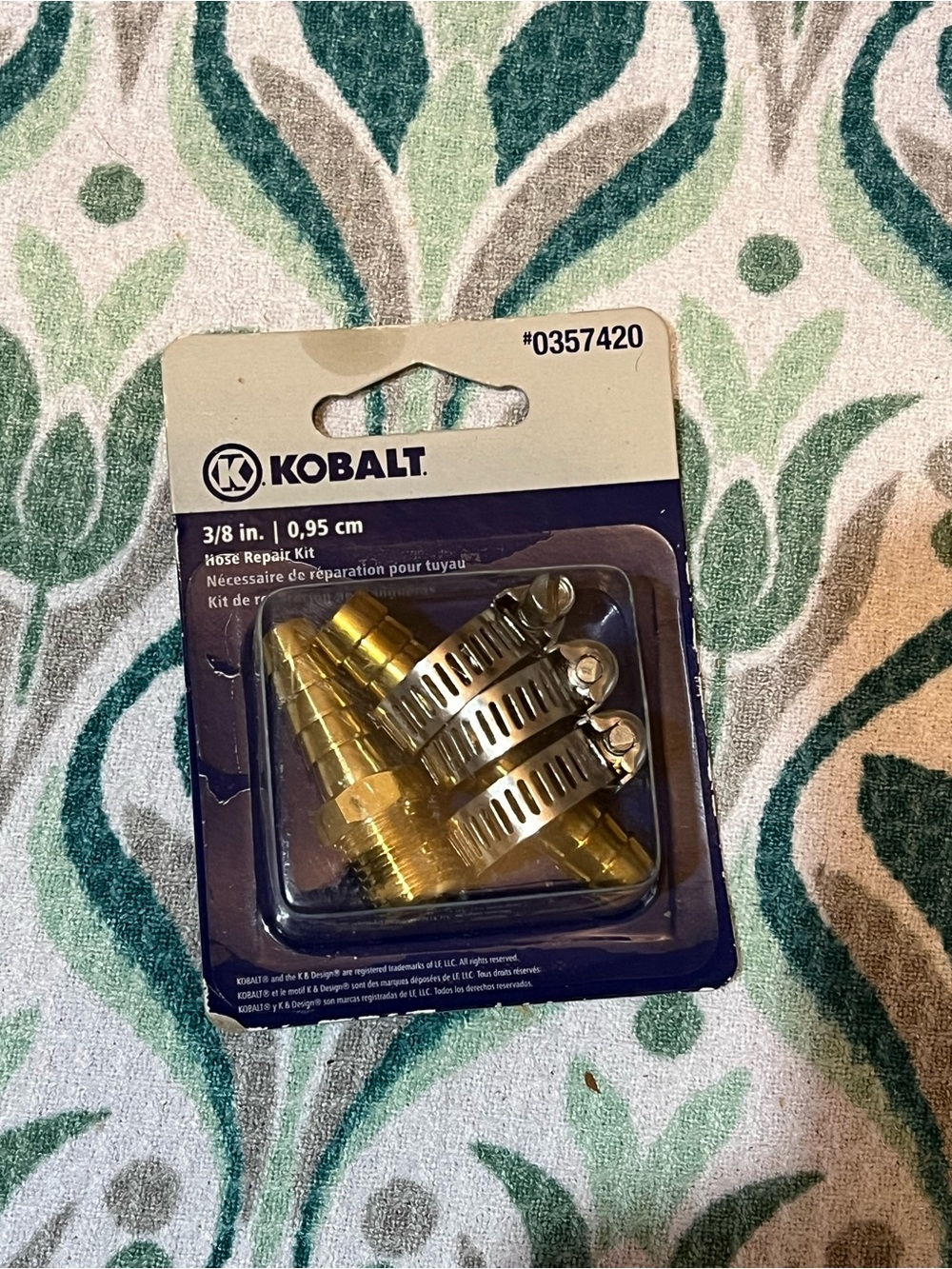 Kobalt 3/8 in. Hose Repair Kit - Brass & Silver Hardware